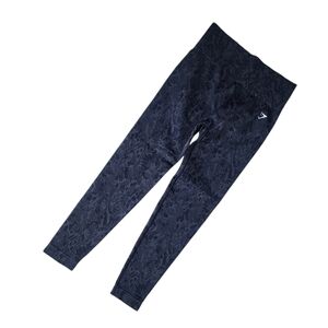 Gymshark Adapt Marl Seamless Leggings in Urban Black/Gray Size XS Ruched Bum.